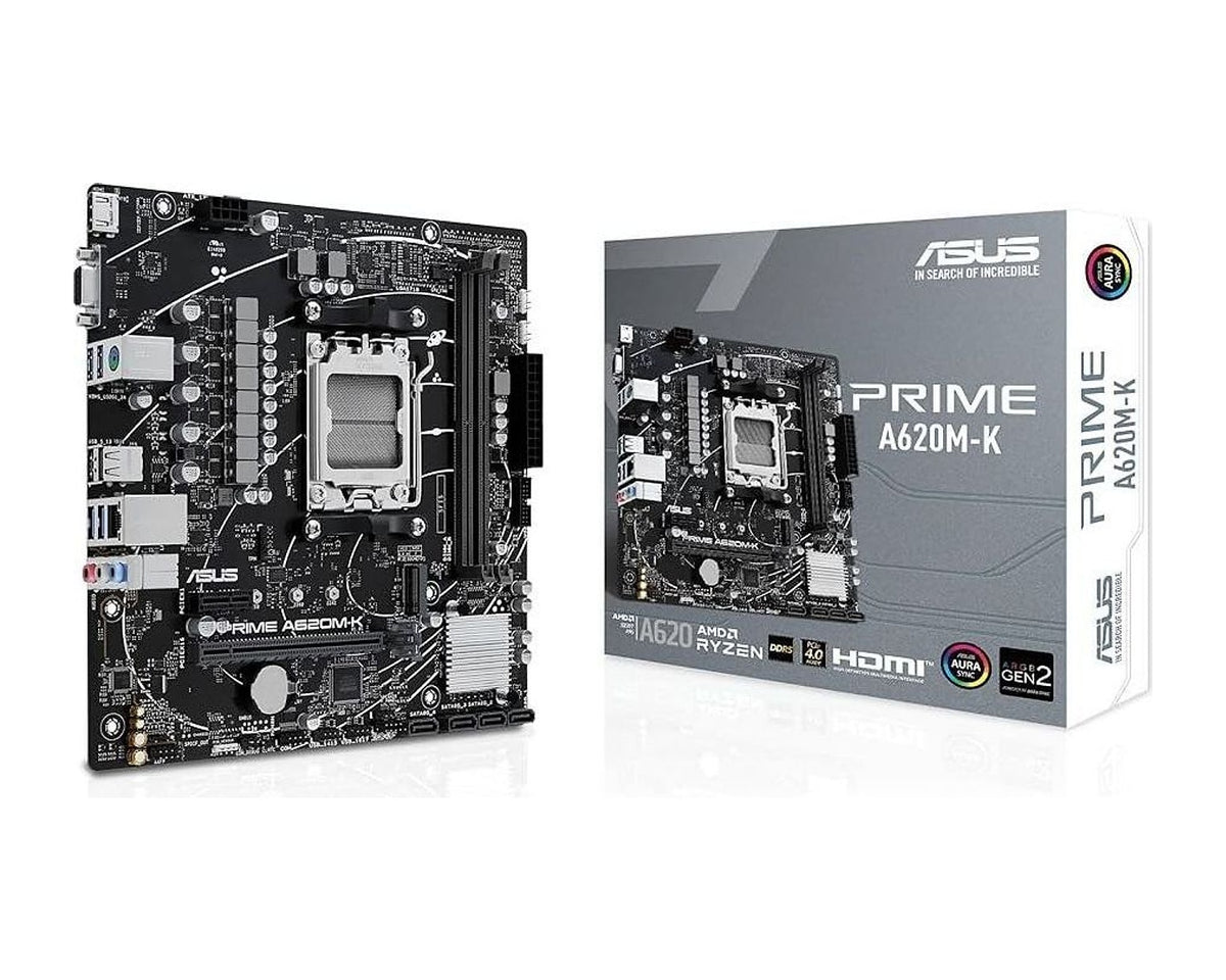 Placa Madre ASUS PRIME A620M-K AM5 Micro-ATX DDR5 - foto 1