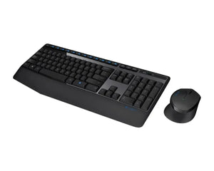 Kit Teclado y Mouse Inalámbrico Logitech MK345 con Reposamuñecas, Español