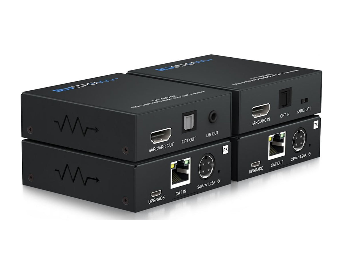 Kit Extensor de Audio eARC/ARC y Óptico sobre Cable CAT Blustream CAT100EARC hasta 200 m (TX + RX) - foto 1
