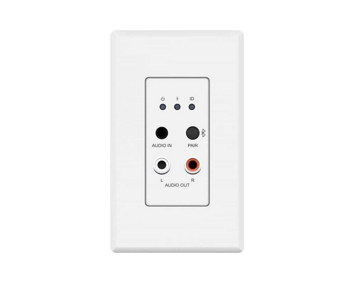 Placa de Pared Dante Blustream DA11ABL-WP-US-V2 con Bluetooth 5.0, Entrada y Salida de Audio Analógico (formato US) - foto 1