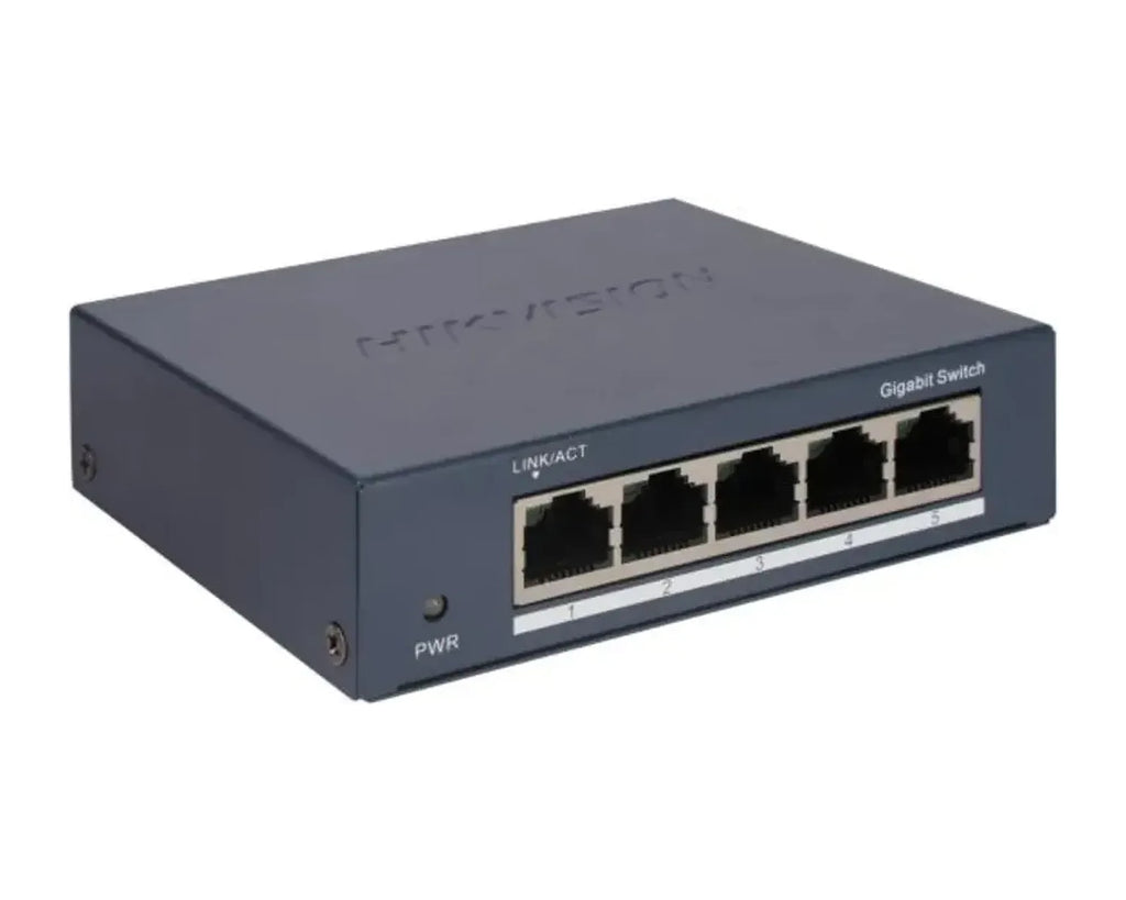 Switch Hikvision DS-3E0505-O 5 Puertos Gigabit, Metálico - foto 1