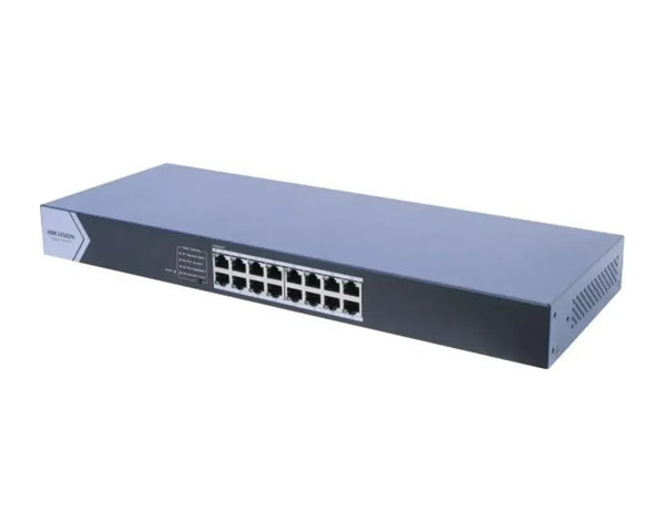 Switch Hikvision DS-3E0516-E(C) 16 Puertos Gigabit Rackeable, Metálico