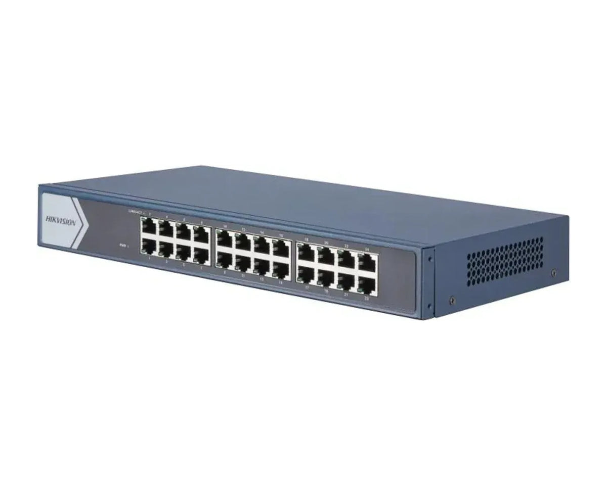 Switch Hikvision DS-3E0524-E(B) 24 Puertos Gigabit, Metálico - foto 1
