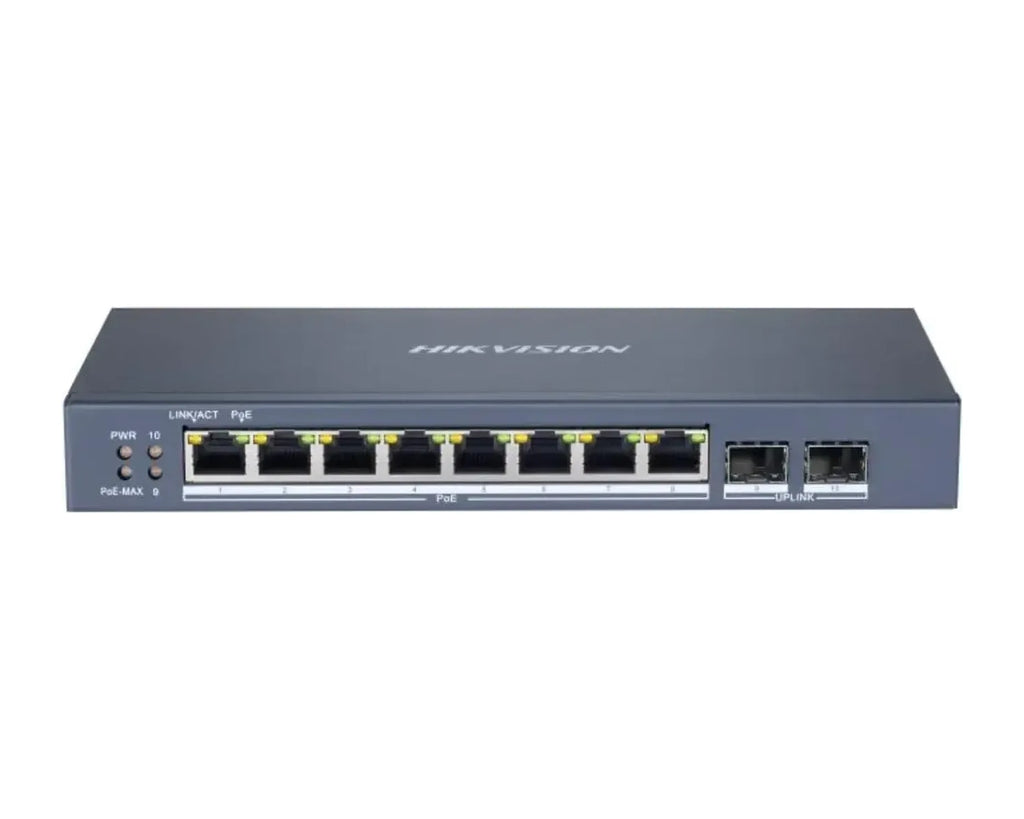 Switch PoE Administrable Hikvision DS-3E1510P-SI 8 Puertos PoE+ Gigabit + 2 SFP - foto 1