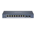 Switch PoE Administrable Hikvision DS-3E1510P-SI 8 Puertos PoE+ Gigabit + 2 SFP - foto 1