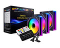 Kit 3 Ventiladores ESGAMING EZ-A18 ARGB 120mm con Hub y Control Remoto - foto 1