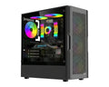 Gabinete Gamer ESGAMING HA06 ATX con 4 Ventiladores ARGB y Vidrio Templado, Negro - foto 1