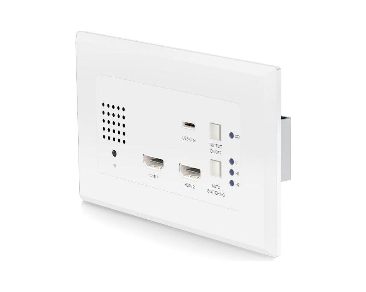 Transmisor HDBaseT de Placa de Pared Blustream HEX31WPW-TX 2 HDMI + USB-C 4K (solo TX) - foto 1