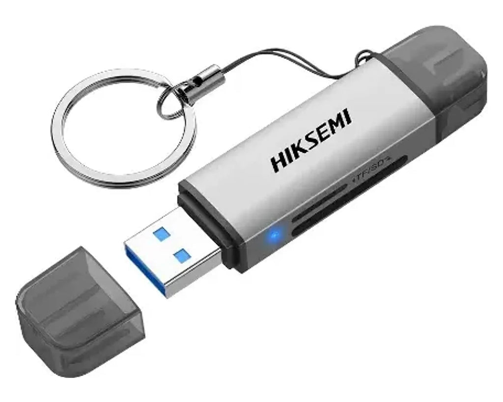Lector de Tarjetas Hiksemi CR01 USB-A y USB-C 3.0 para SD y microSD - foto 1