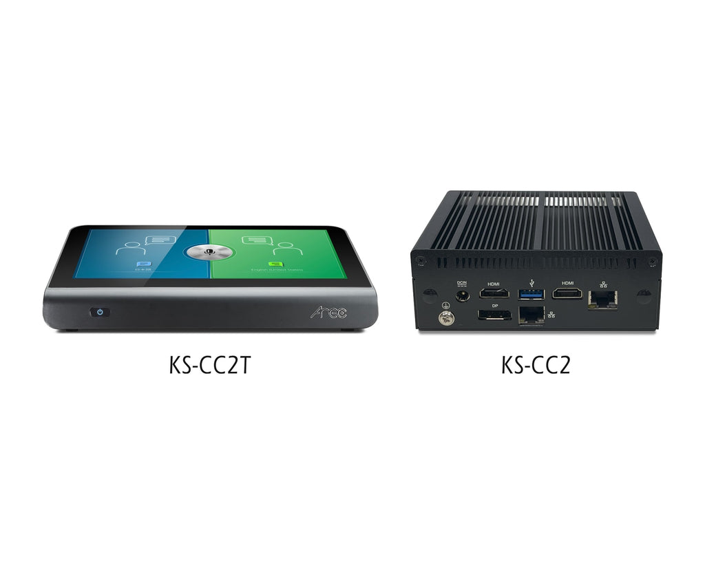 Traductor de Voz a Texto con IA AREC KS-CC2T con Pantalla Táctil 11,6" y 2 Micrófonos USB - foto 1