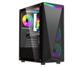 Gabinete Gamer ESGAMING U09 ATX con 4 Ventiladores ARGB y Vidrio Templado, Negro - foto 1