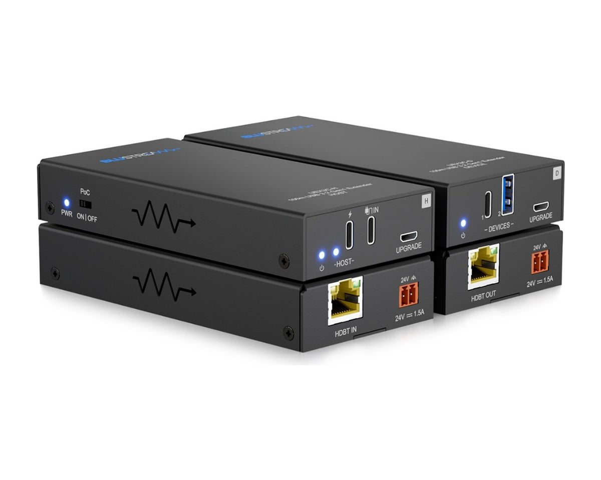 Kit Extensor USB 3.2 Gen 1 USB-C sobre Cable CAT Blustream UEX3C-KIT hasta 100 m y 5 Gbps - foto 1