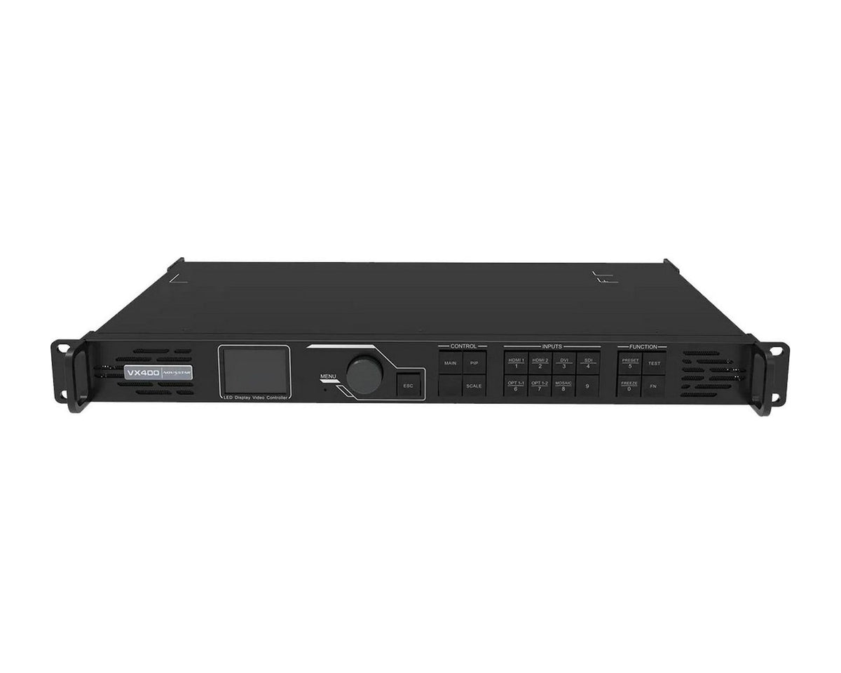 Controlador LED Todo en Uno Novastar VX400 2,6 Millones de Píxeles con 4 Puertos Ethernet y Fibra - foto 1