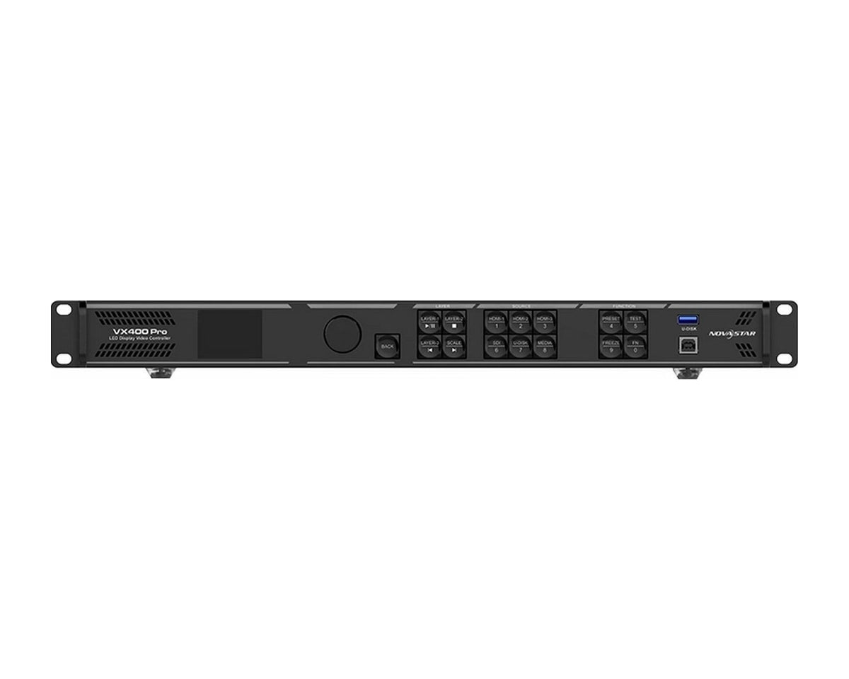 Controlador LED Todo en Uno Novastar VX400 Pro 4K 2,6 Millones de Píxeles 4 Puertos Ethernet - foto 1
