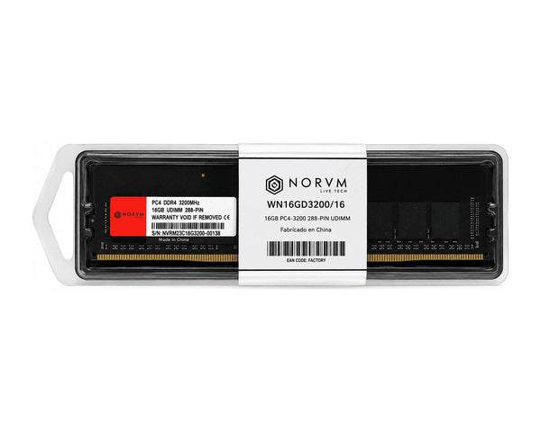 Memoria RAM NORVM 16GB DDR4 3200 MHz DIMM para PC de Escritorio