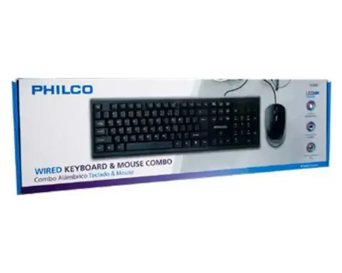 Kit Teclado y Mouse USB Philco K4500 Alámbrico - foto 2