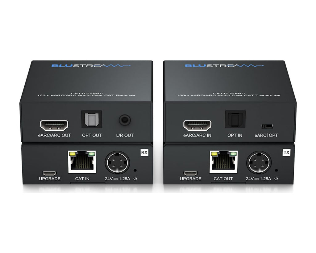 Kit Extensor de Audio eARC/ARC y Óptico sobre Cable CAT Blustream CAT100EARC hasta 200 m (TX + RX) - foto 2