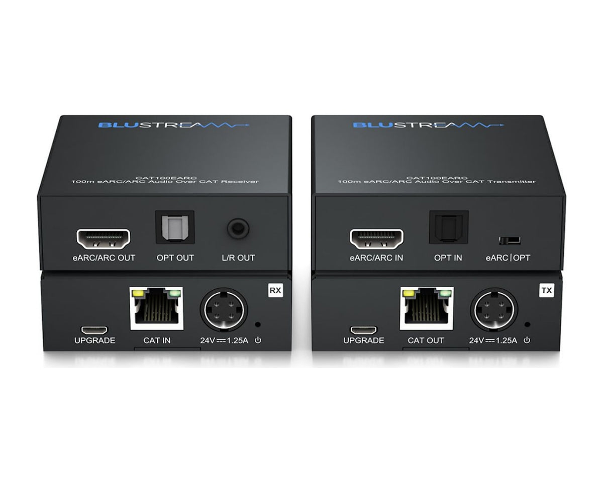 Kit Extensor de Audio eARC/ARC y Óptico sobre Cable CAT Blustream CAT100EARC hasta 200 m (TX + RX) - foto 2