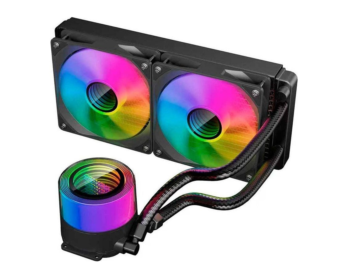 Water Cooler ESGAMING CZ-240 ARGB 240mm Negro, Intel y AMD (AM4/AM5/LGA1700) - foto 2