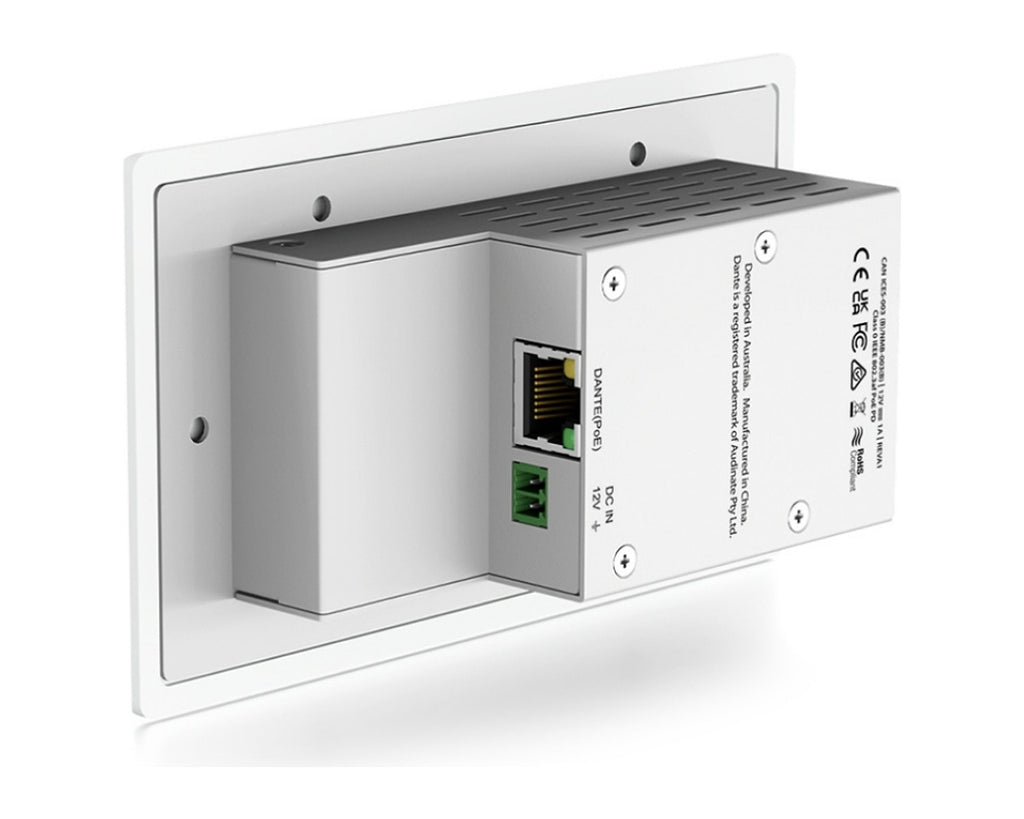 Placa de Pared Dante Blustream DA22XLR-WP-EU-V2 con 2 Entradas y 2 Salidas XLR y Phantom (formato UK/EU) - foto 2