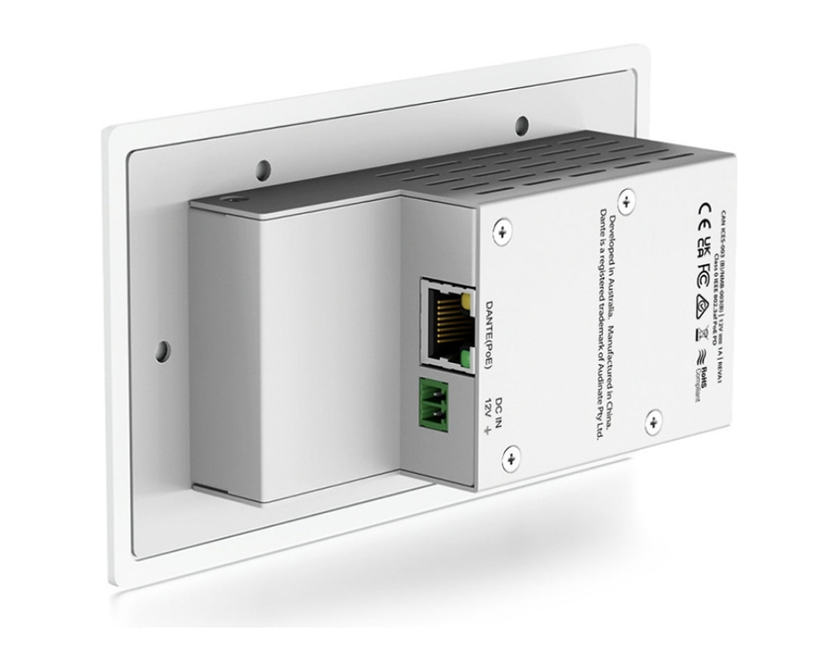 Placa de Pared Dante Blustream DA22XLR-WP-EU-V2 con 2 Entradas y 2 Salidas XLR y Phantom (formato UK/EU) - foto 2