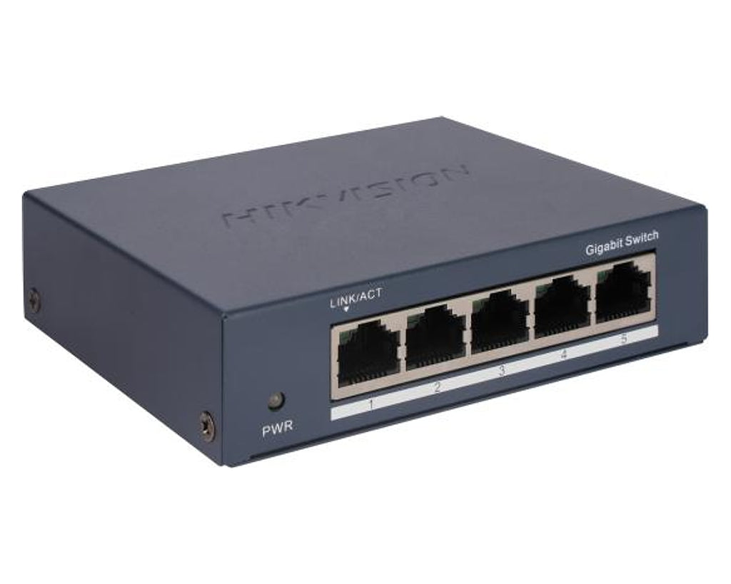 Switch Hikvision DS-3E0505-O 5 Puertos Gigabit, Metálico - foto 2