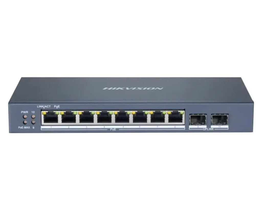 Switch PoE Administrable Hikvision DS-3E1510P-SI 8 Puertos PoE+ Gigabit + 2 SFP - foto 2
