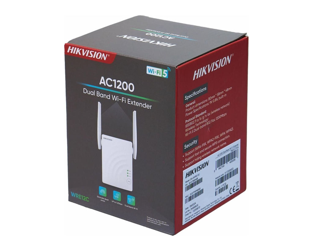 Repetidor Wi-Fi Hikvision DS-3WRE12C AC1200 Dual Band - foto 2