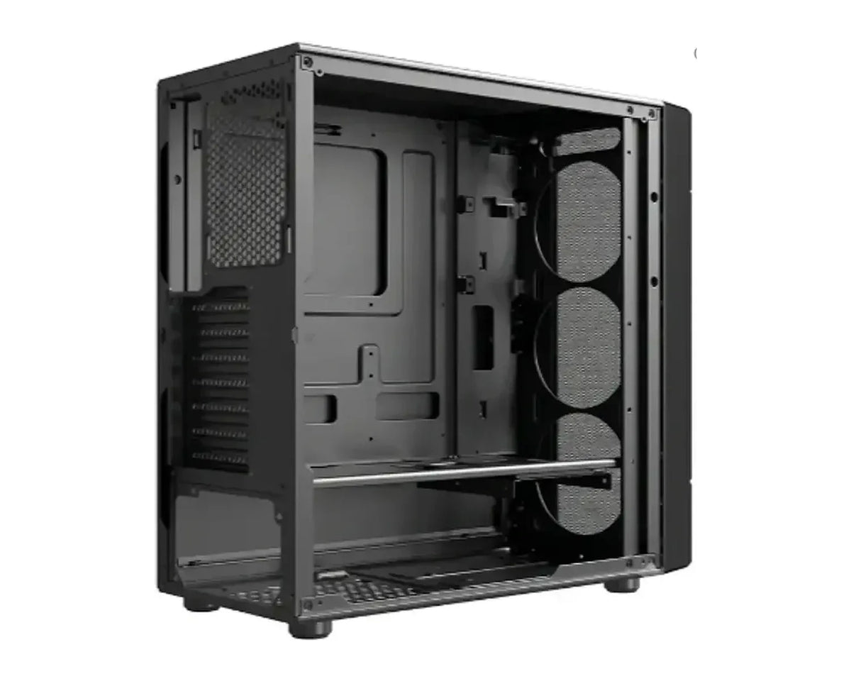 Gabinete Gamer ESGAMING HA06 ATX con 4 Ventiladores ARGB y Vidrio Templado, Negro - foto 2