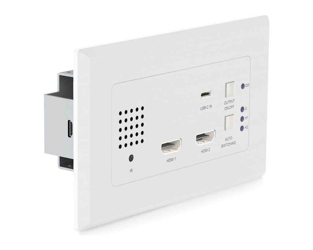 Transmisor HDBaseT de Placa de Pared Blustream HEX31WPW-TX 2 HDMI + USB-C 4K (solo TX) - foto 2