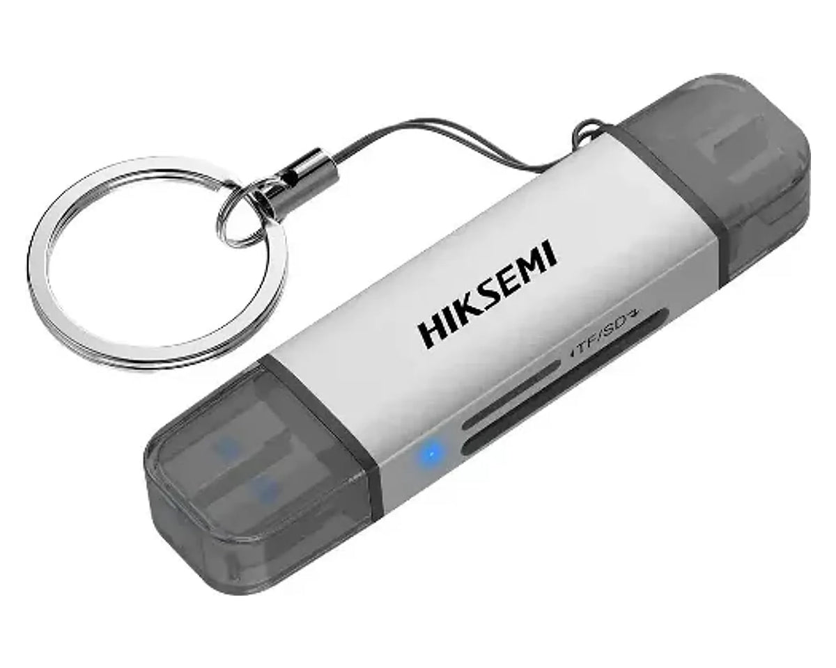 Lector de Tarjetas Hiksemi CR01 USB-A y USB-C 3.0 para SD y microSD - foto 2