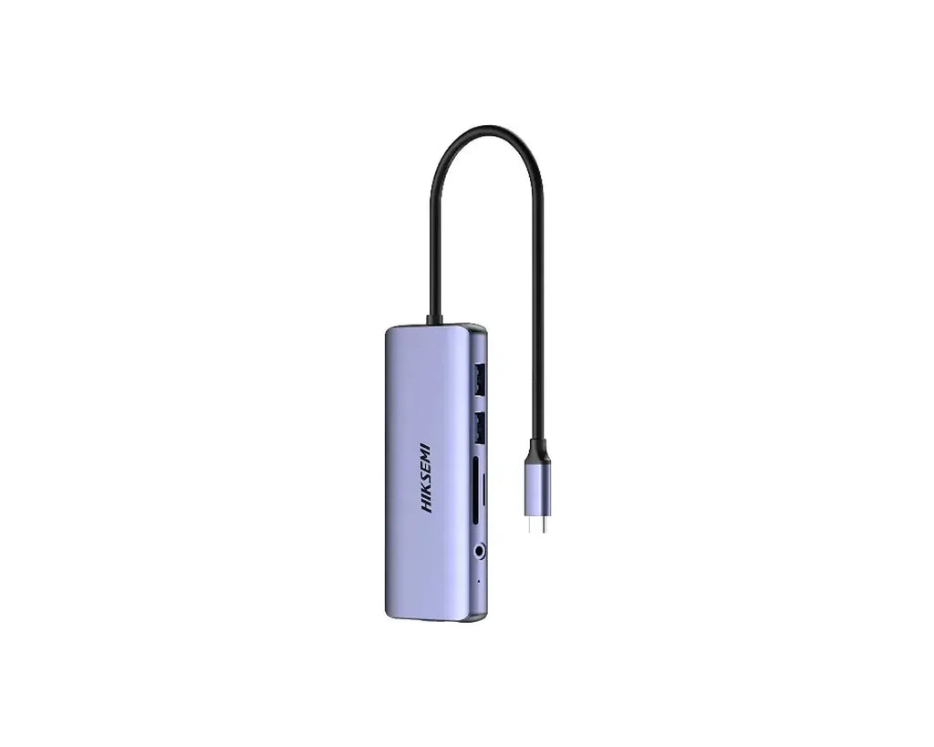 Docking Hub USB-C Hiksemi DS11 11 en 1: HDMI 4K, VGA, RJ45 Gigabit, PD 100W - foto 2