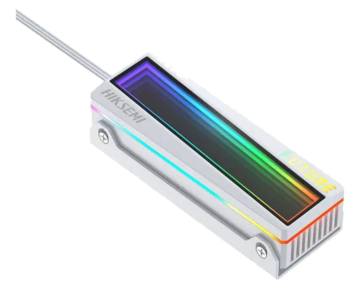 Disipador para SSD M.2 2280 Hiksemi MHR1 Blanco con Iluminación RGB - foto 2