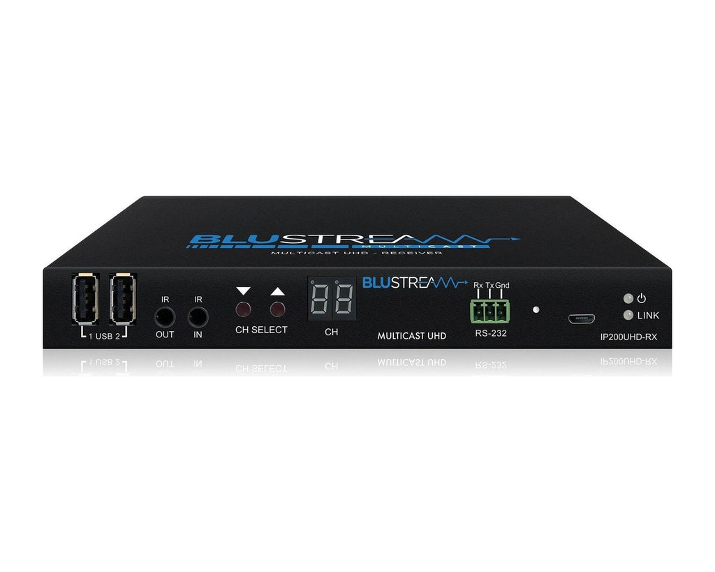 Receptor de Video sobre IP Blustream IP200UHD-RX 4K Multicast con Escalado, USB/KVM y PoE - foto 2