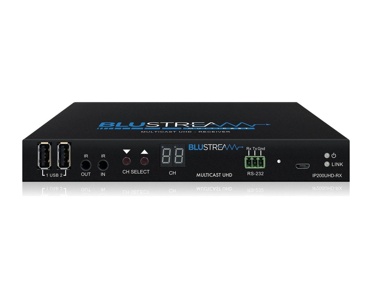 Receptor de Video sobre IP Blustream IP200UHD-RX 4K Multicast con Escalado, USB/KVM y PoE - foto 2