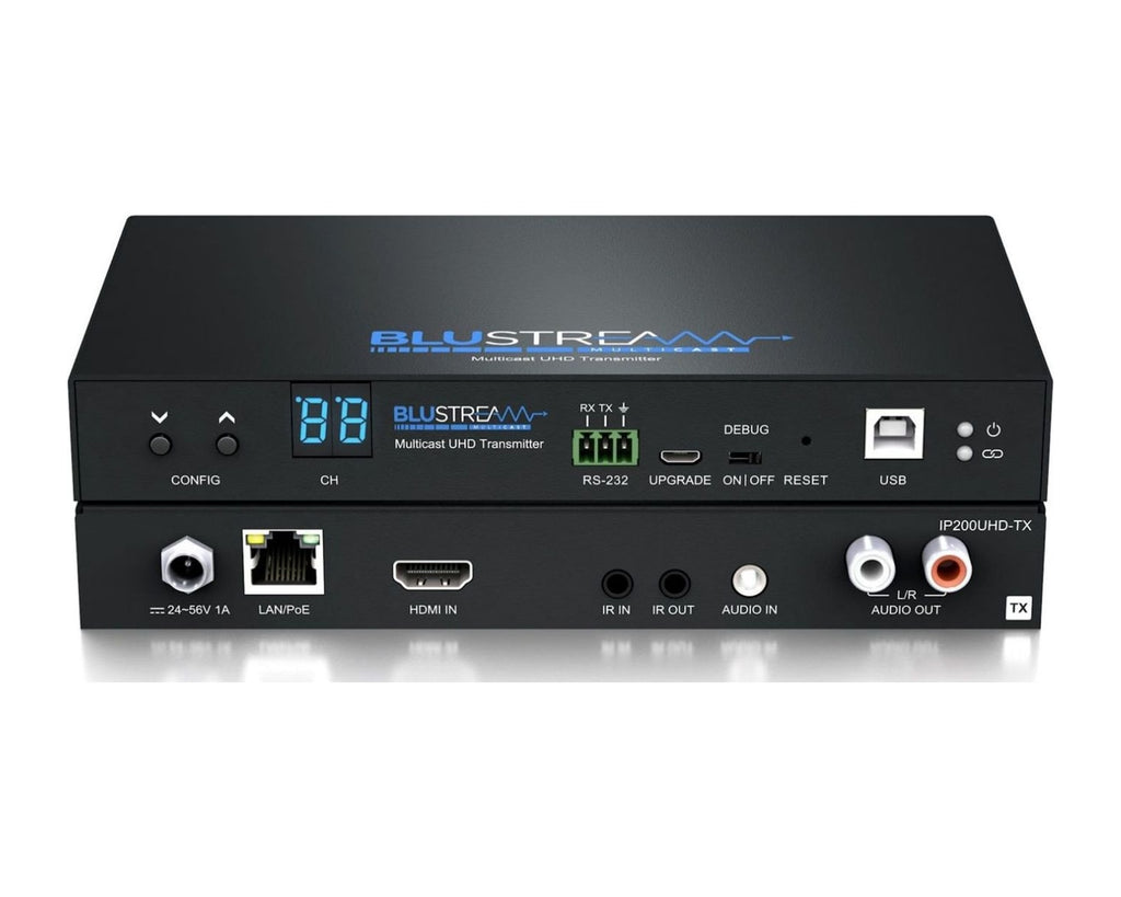 Transmisor de Video sobre IP Blustream IP200UHD-TX 4K HDR Multicast con USB/KVM y PoE - foto 2