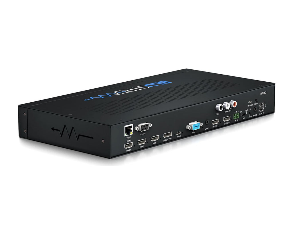 Switch de Presentación Multiformato Blustream MFP62 6x2 HDMI USB-C DisplayPort VGA 4K con Mezclador - foto 2