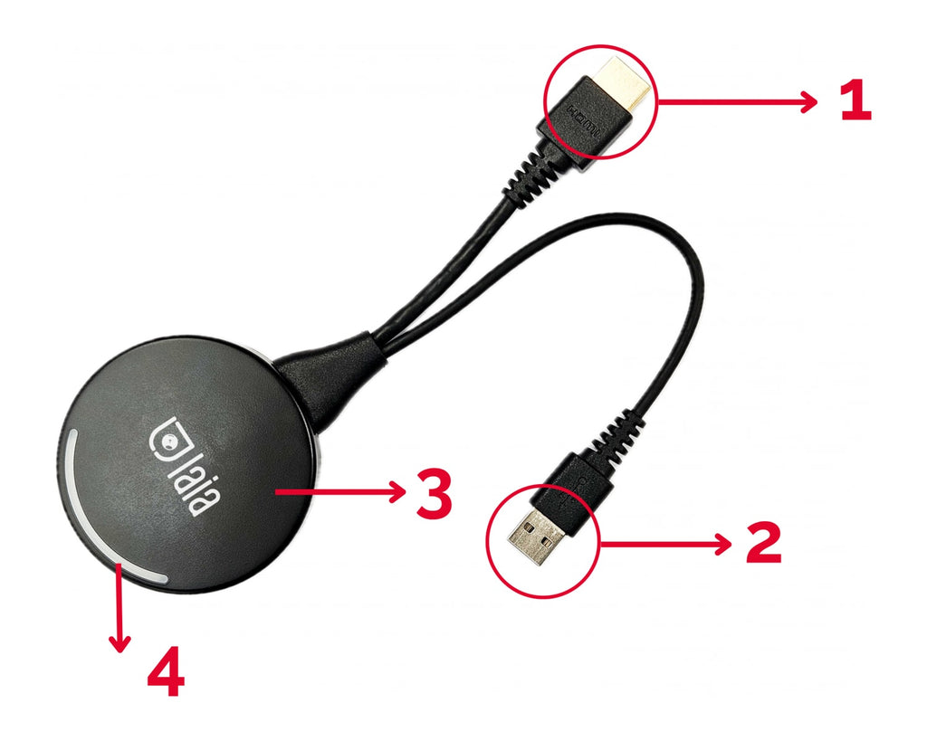 Dongle USB-C LAIA myTeam Sharer MTS-102DG para Presentación Inalámbrica Touch & Play (requiere MTS-100SY) - foto 2