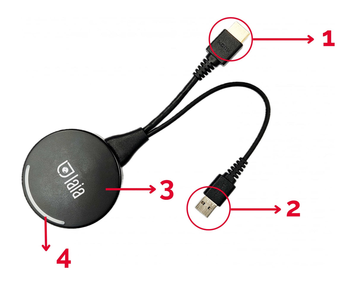 Dongle USB-C LAIA myTeam Sharer MTS-102DG para Presentación Inalámbrica Touch & Play (requiere MTS-100SY) - foto 2