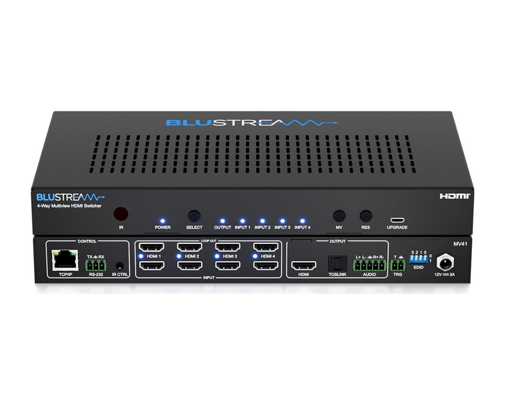 Multiviewer HDMI 4x1 Blustream MV41 4K 60 Hz HDR con 4 Salidas de Lazo y Pantalla Dividida - foto 2