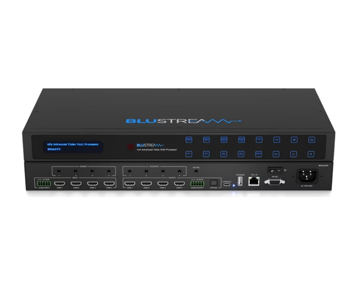 Procesador de Videowall 4x4 Blustream MX44AVW 4K 60 Hz HDR con Matriz y Multiviewer - foto 2