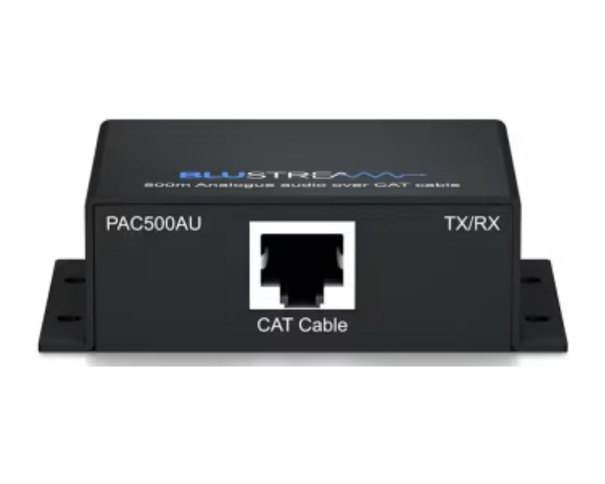 Kit Extensor Pasivo de Audio Analógico sobre Cable CAT Blustream PAC500AU hasta 500 m (TX + RX) - foto 2