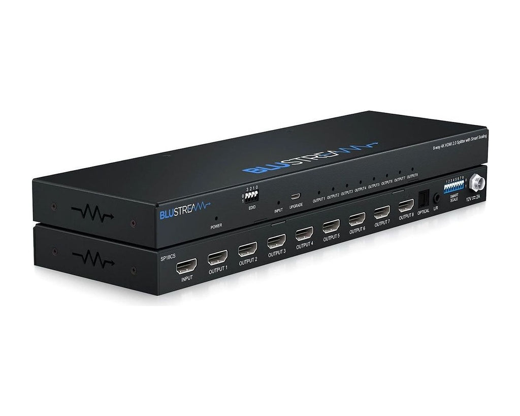 Splitter HDMI 2.0 4K 60 Hz 4:4:4 HDR Blustream SP18CS 1 Entrada a 8 Salidas con Extracción de Audio - foto 2