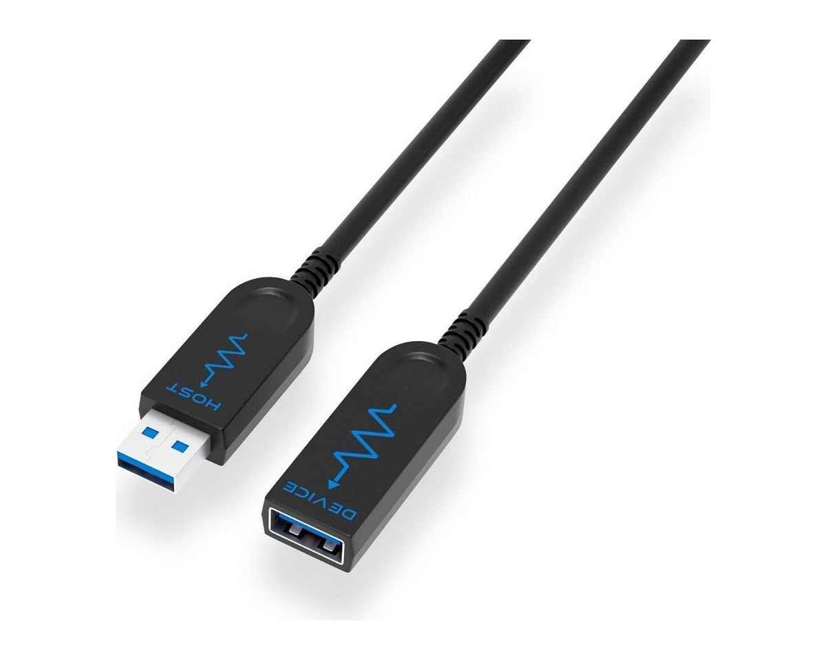 Cable Extensor USB-A Activo Óptico (AOC) Blustream USB3AMF15 USB 3.1 Gen 2 10 Gbps 15 m Macho-Hembra - foto 2