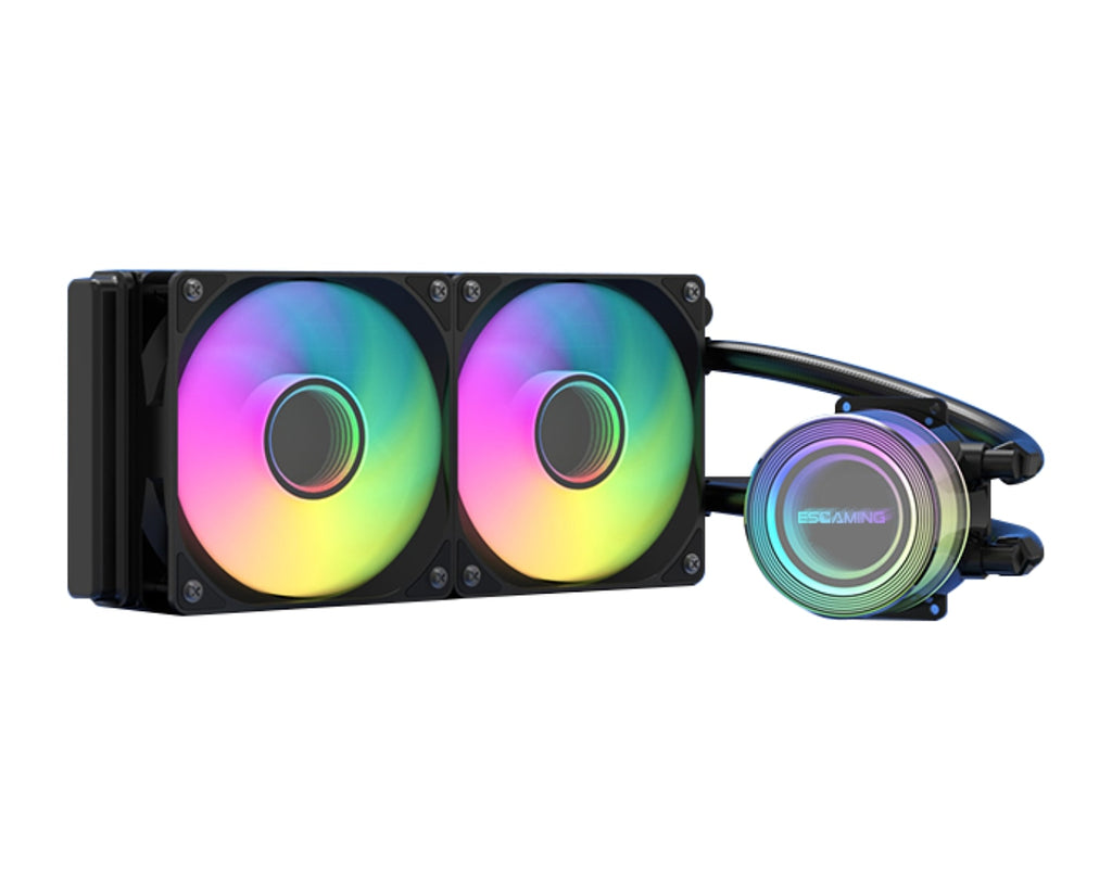 Water Cooler ESGAMING CZ-240 ARGB 240mm Negro, Intel y AMD (AM4/AM5/LGA1700) - foto 3