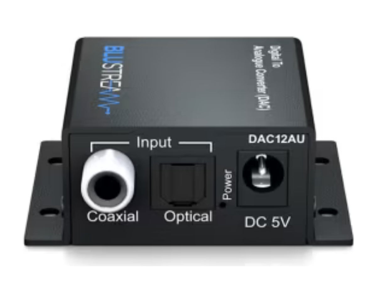 Conversor de Audio Digital a Analógico Blustream DAC12AU Óptico/Coaxial a RCA Estéreo 24 bits - foto 3