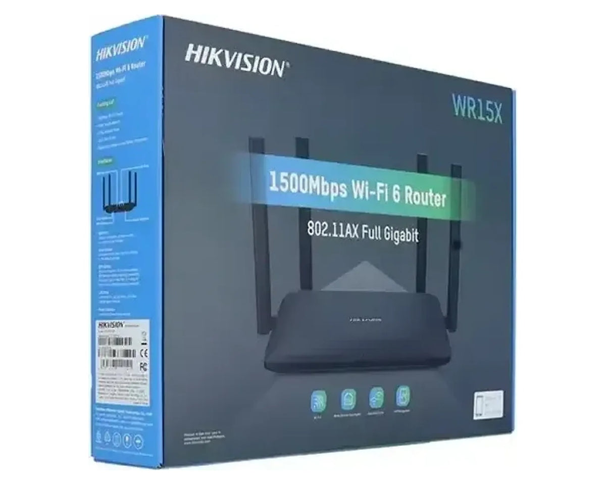 Router Wi-Fi 6 Hikvision DS-3WR15X AX1500 Dual Band Gigabit - foto 3