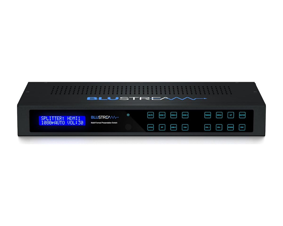 Switch de Presentación Multiformato Blustream MFP62 6x2 HDMI USB-C DisplayPort VGA 4K con Mezclador - foto 3