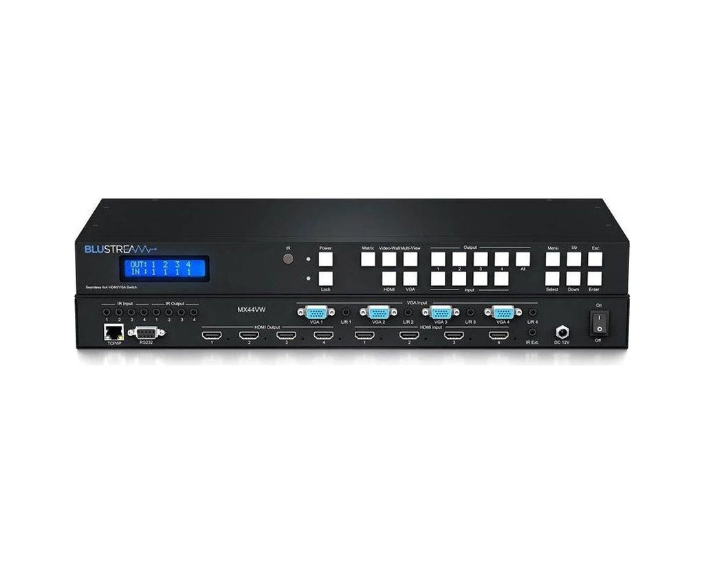 Matriz 4x4 HDMI/VGA Blustream MX44VW con Modo Videowall 2x2 y Multiviewer (Salida 1080p) - foto 3