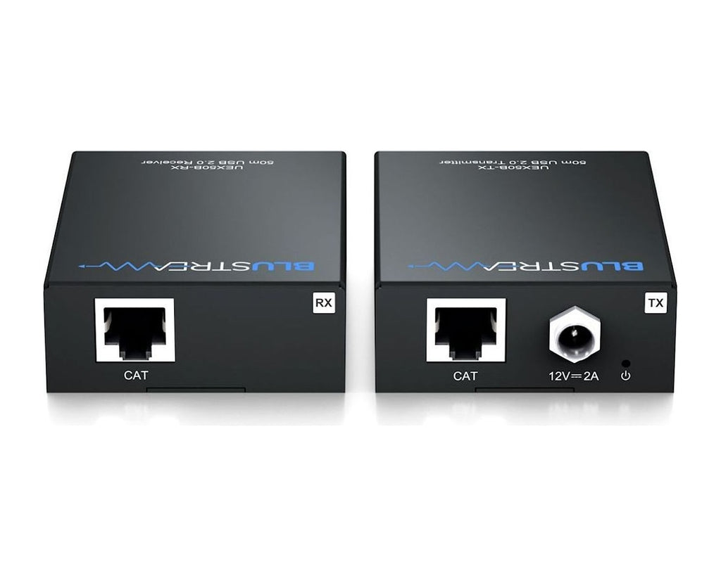 Kit Extensor USB 2.0 sobre Cable CAT Blustream UEX50B-KIT hasta 50 m con Hub de 4 Puertos (TX + RX) - foto 3